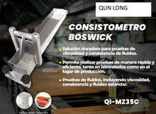 Cargar imagen en el visor de la galería, QI-MZ35C* Consisto metro, Viscosímetro de Flujo Bostwick qun long instruments Mexico