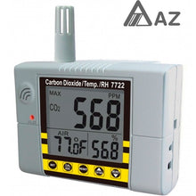 Cargar imagen en el visor de la galería, AZ7722 Medidor de CO2+ calidad Del Aire /Temp/ RH Meter