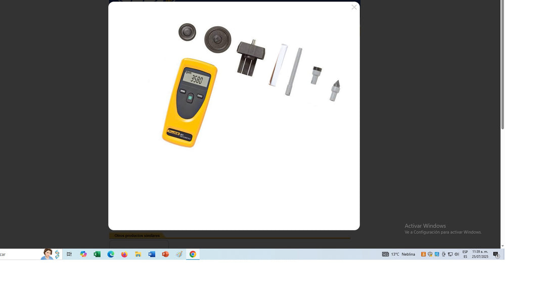 931FLUKE*Tacómetro Fluke Dual laser y contacto