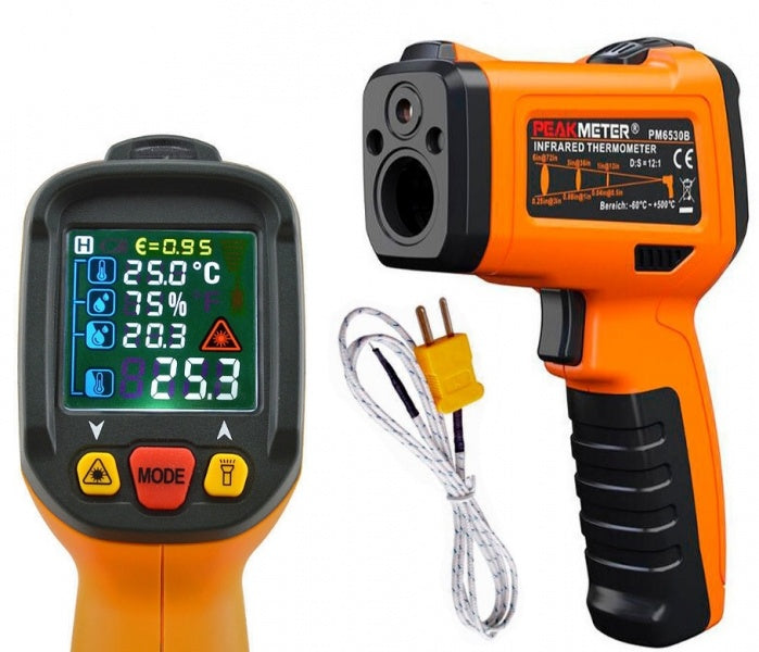 AMT099* Termómetro Láser UV /Termopar 50 A 800° Amtast