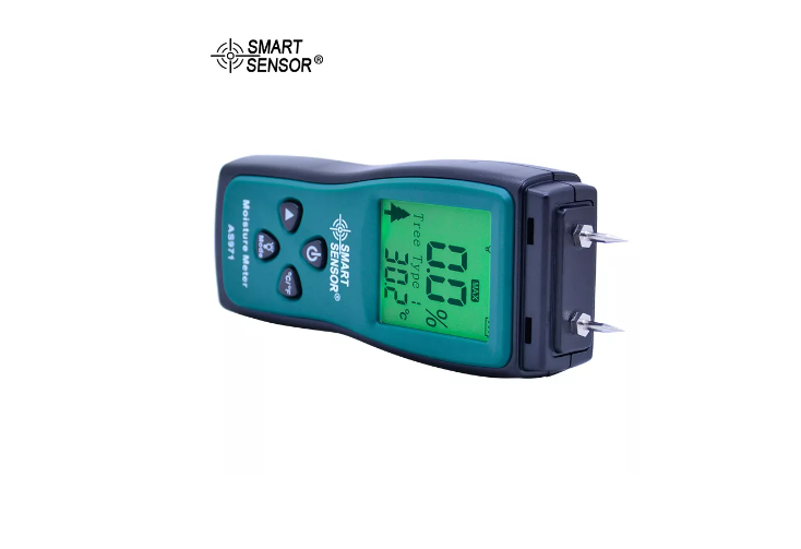AS971 *Medidor de humedad y temperatura En madera/papel/carton Smart sensor