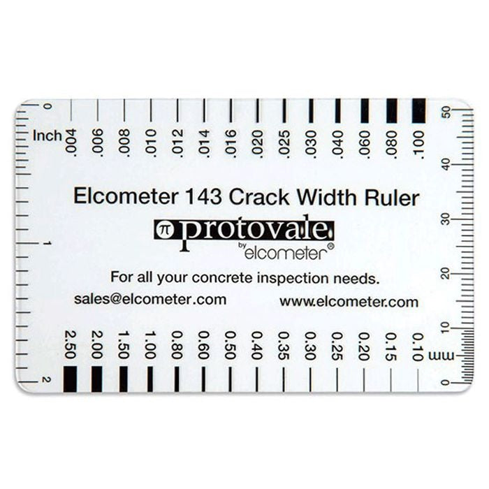 E143----1 Regla/ Medidor de Ancho de la Grietas 0.08mm a 1.50 mm ELcometer |