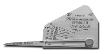 GG-9C* Calibrador de Soldadura Skew-T con Calculadora, G.A.L. Gage