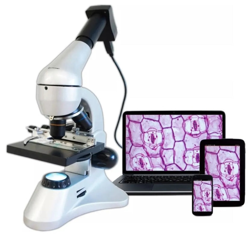 QM10* Microscopio 1600X Metálico con ocular usb y maleta |