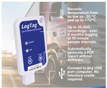 Cargar imagen en el visor de la galería, Utrix-16* Termómetro Data Logger De Temperatura Logtag
